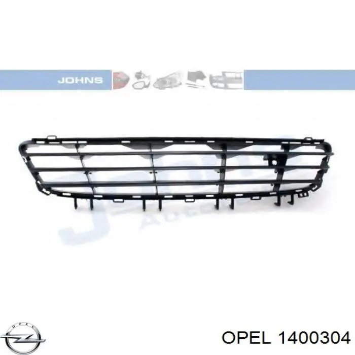 Comprar 1400304 Opel Rejilla central del parachoques delantero
