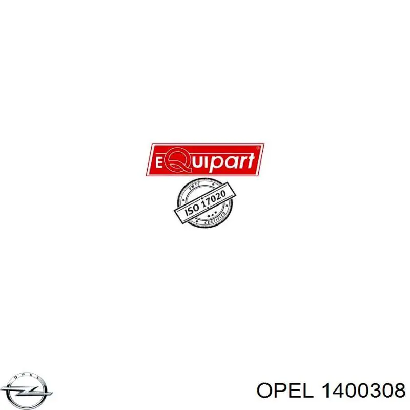 Comprar 1400308 Opel Rejilla derecha del parachoques delantero