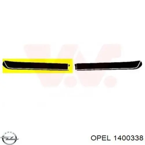 Comprar 1400338 Opel Alerón delantero izquierdo del parachoques