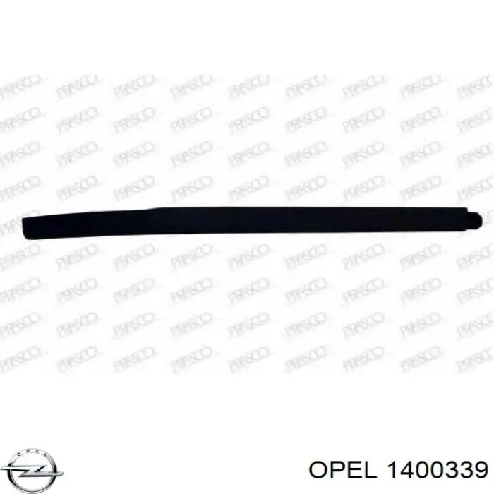1400339 Opel Spoiler derecho del parachoques delantero