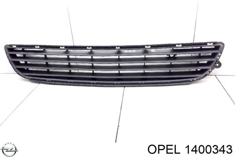 1400343 Opel rejilla de antinieblas delantera izquierda