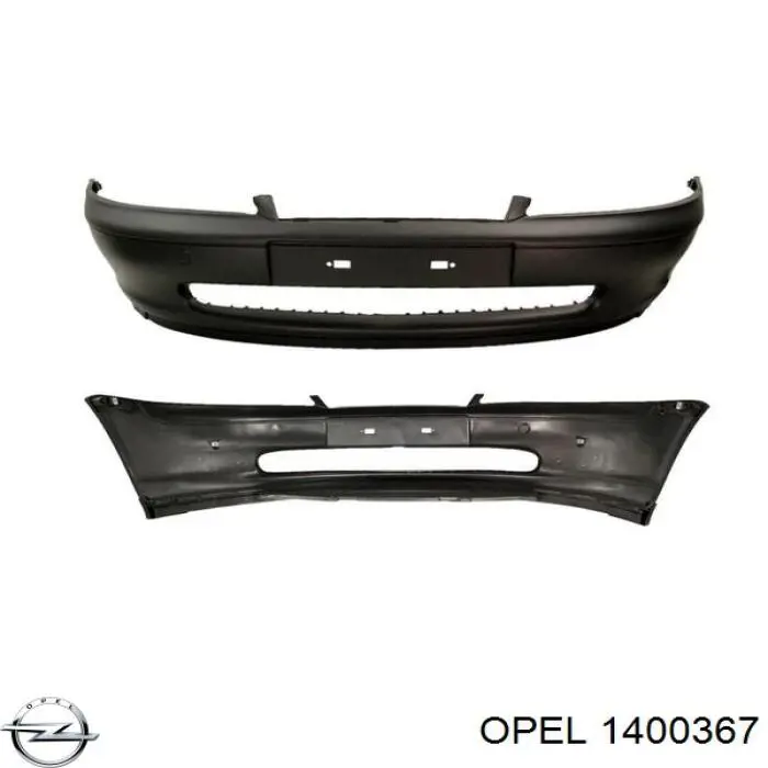 1400367 Opel paragolpes delantero