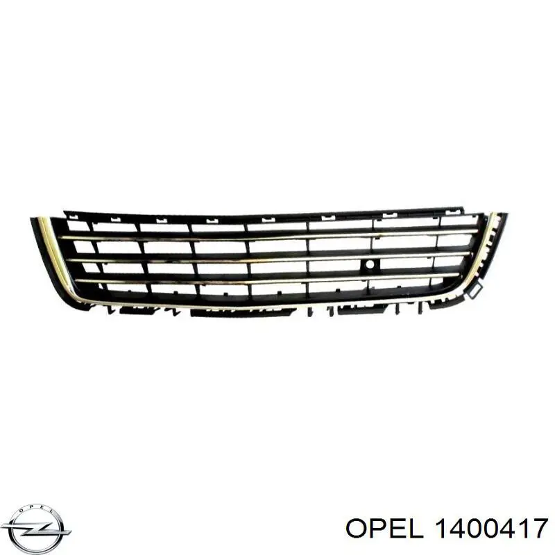 1400417 Opel rejilla de ventilación, parachoques delantero