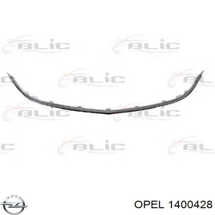 1400428 Opel moldura de rejilla de radiador inferior