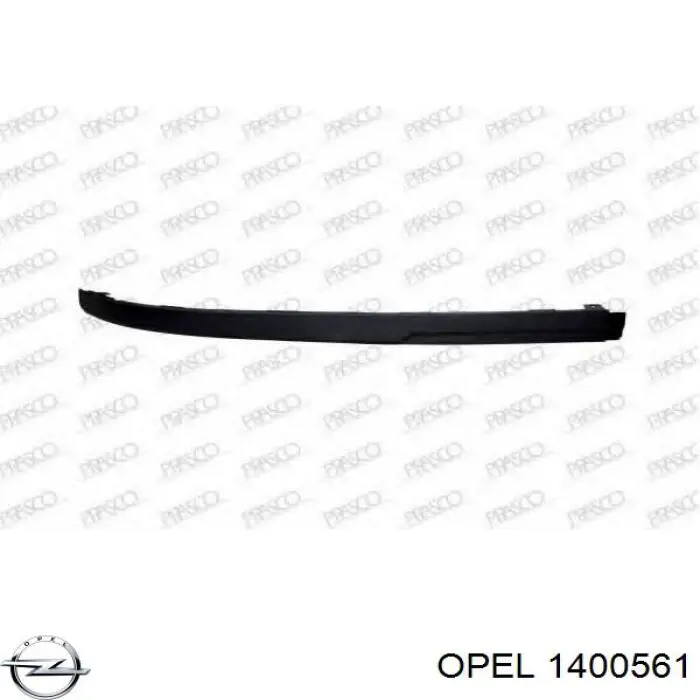1400561 Opel Alerón delantero izquierdo del parachoques
