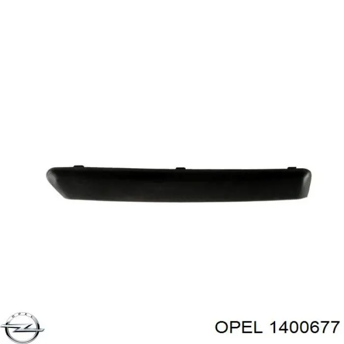 1400677 Opel rejilla de ventilación, parachoques trasero, central