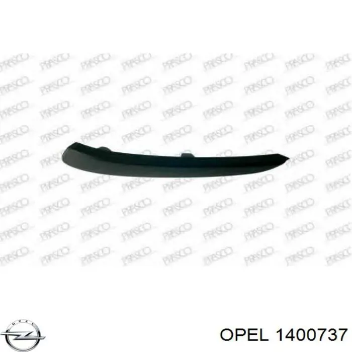 Moldura del parachoques delantero derecho Opel 1400737 precio, desde 15,59 EUR
