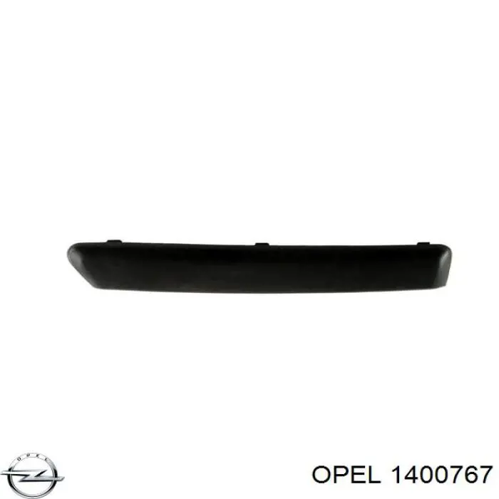 Comprar 1400767 Opel Moldura de parachoques delantera izquierda