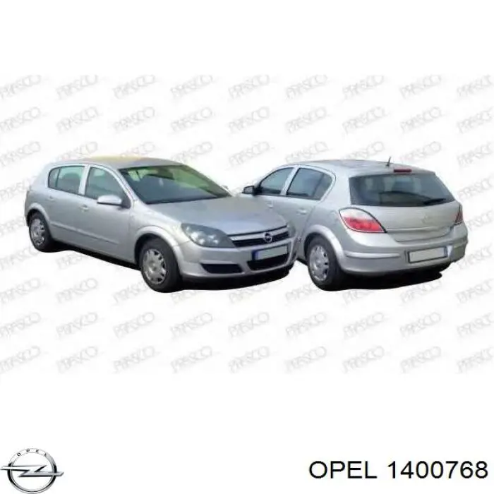 Moldura del parachoques delantero derecho Opel 1400768 precio, desde 16,28 EUR