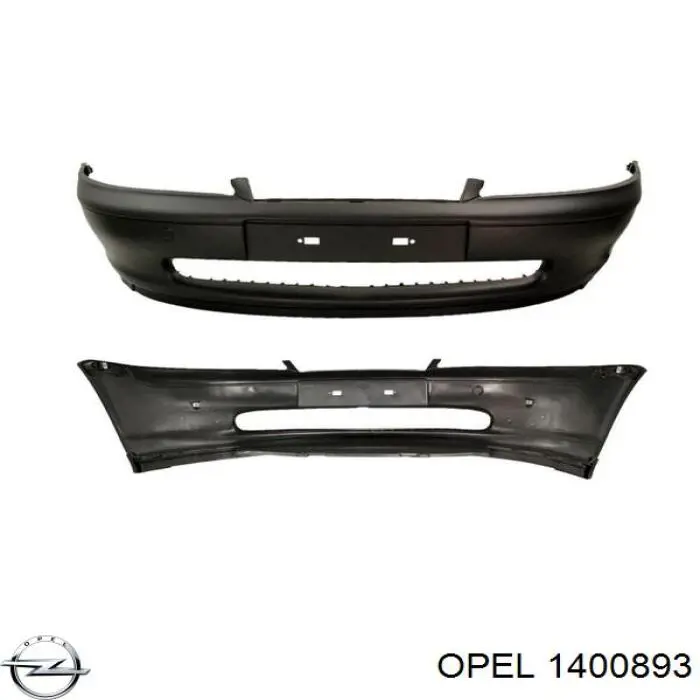 1400893 Opel paragolpes delantero