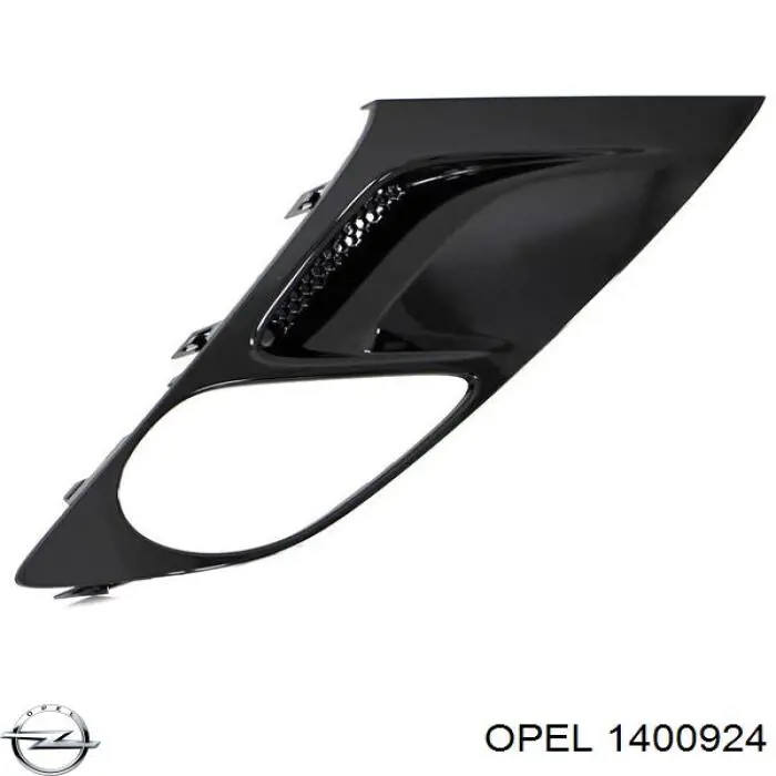 Rejilla derecha del parachoques delantero Opel 1400924 precio, desde 76,35 EUR