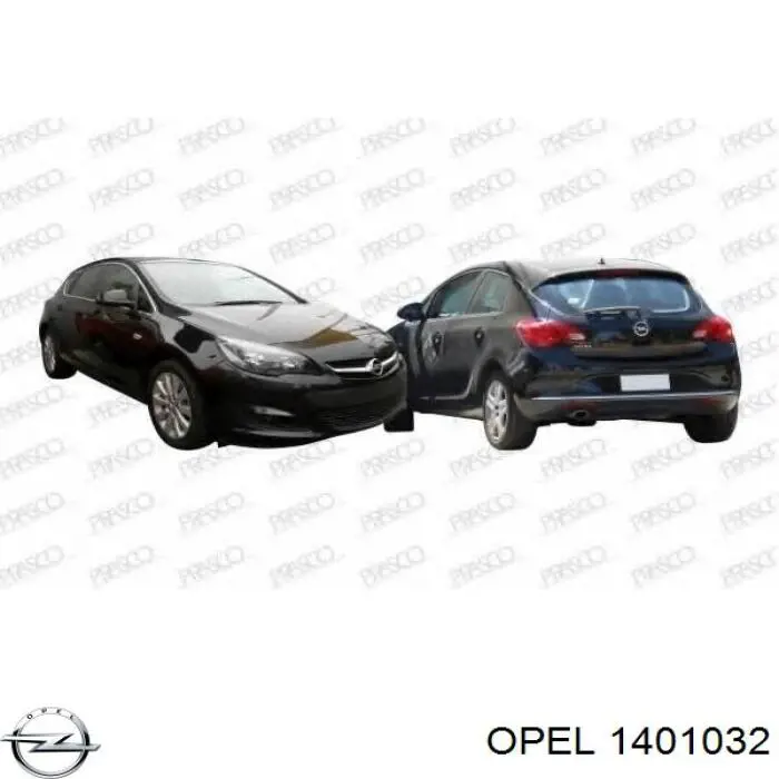 1401032 Opel paragolpes delantero