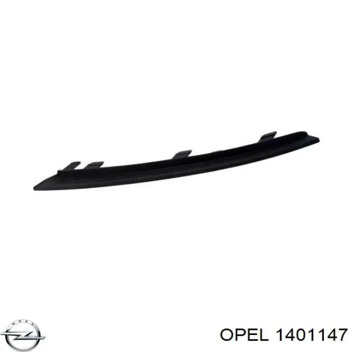 Moldura del parachoques delantero derecho Opel 1401147 precio, desde 9,29 EUR