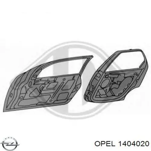 1404020 Opel parachoques trasero