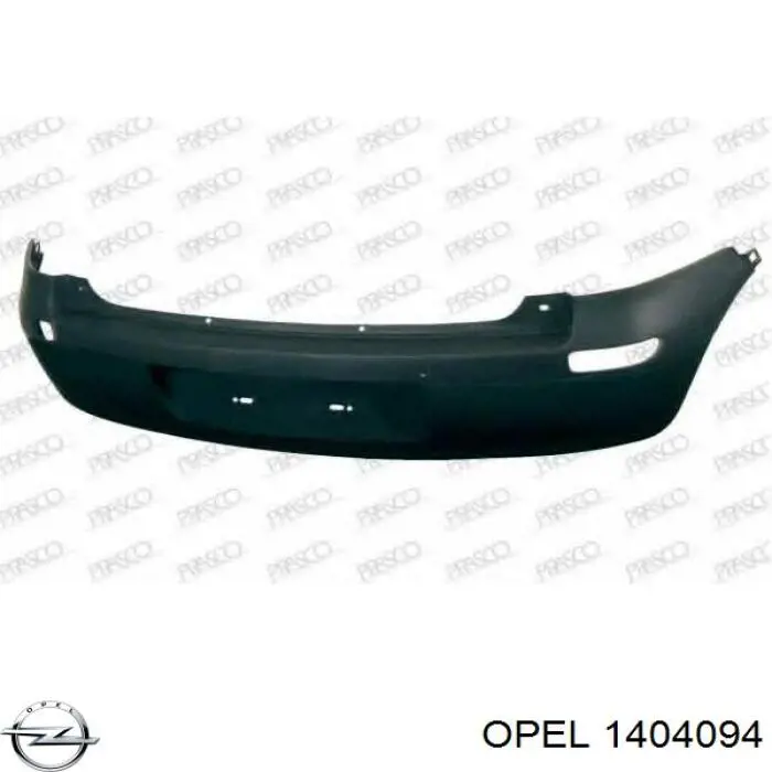 1405107 Opel parachoques trasero