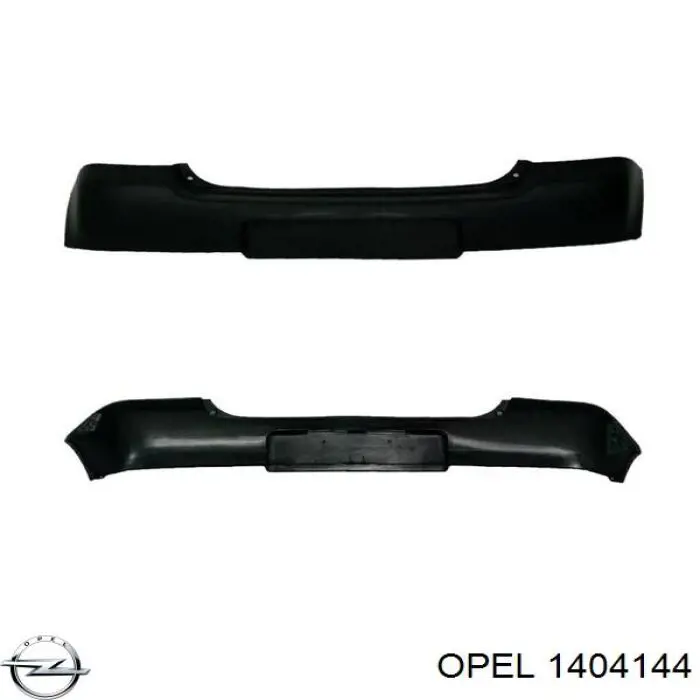 14 04 144 Opel parachoques trasero