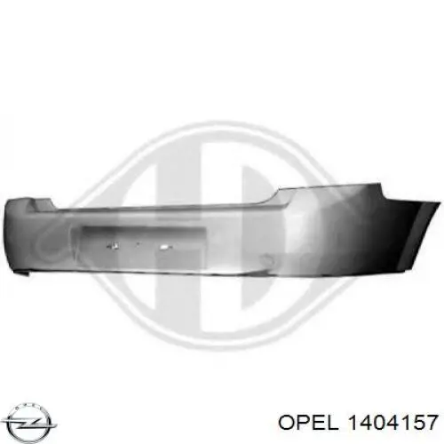 1404157 Opel parachoques trasero