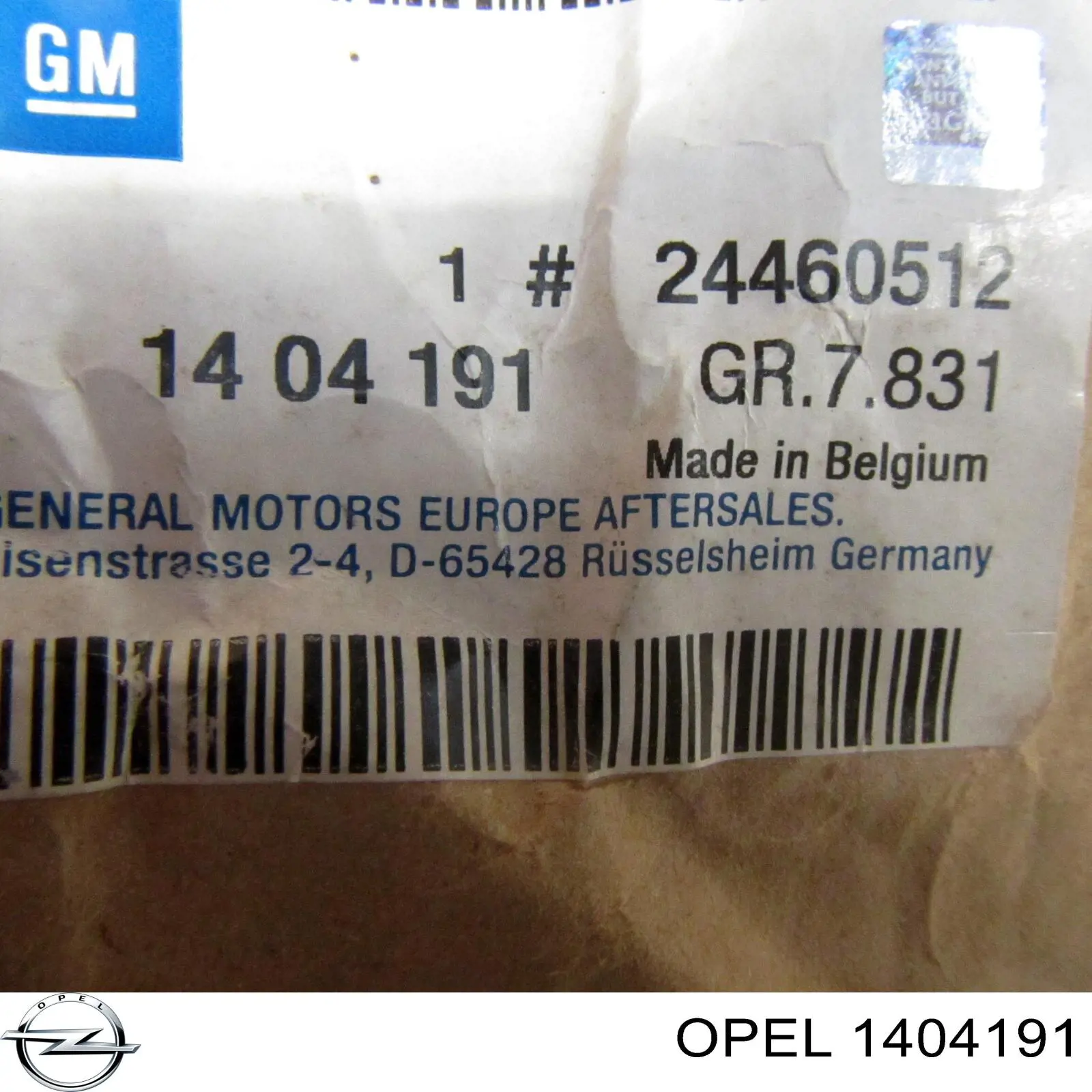 1404191 Opel parachoques trasero