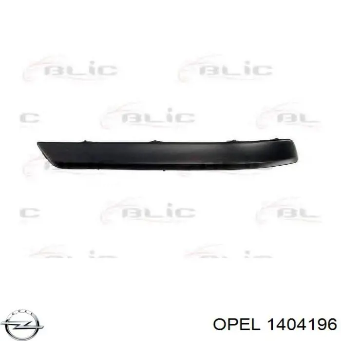 Moldura derecha del parachoques trasero Opel 1404196 precio, desde 20,45 EUR