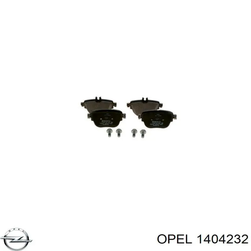 1404232 Opel soporte de guía para parachoques trasero, derecho