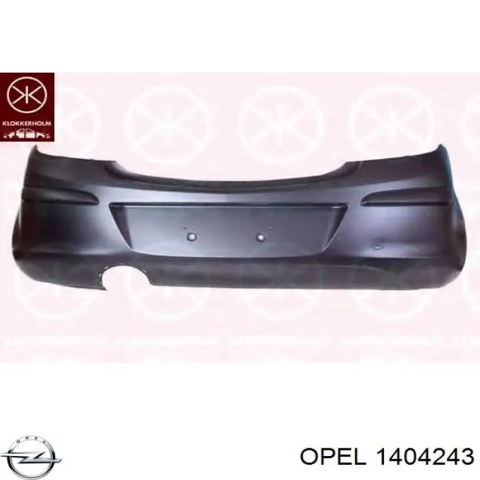 1404243 Opel parachoques trasero