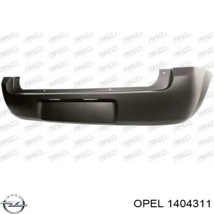 1404311 Opel parachoques trasero