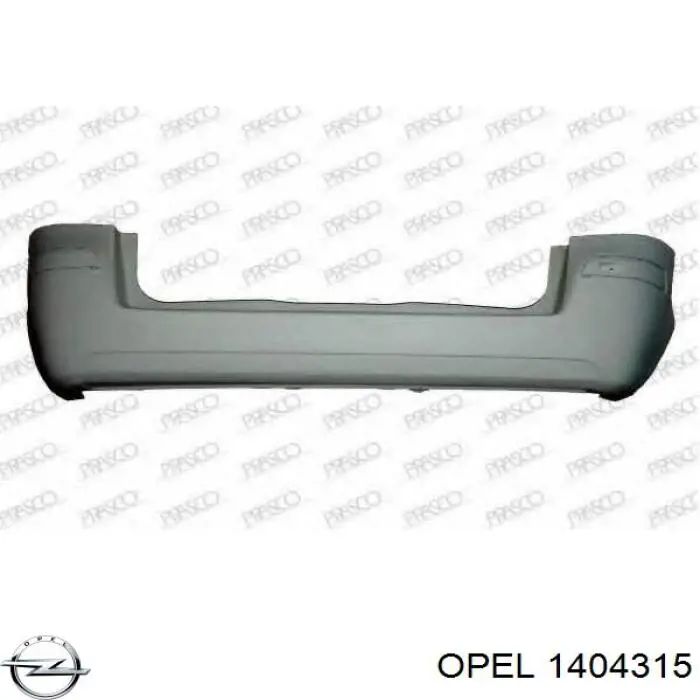 1404315 Opel parachoques trasero