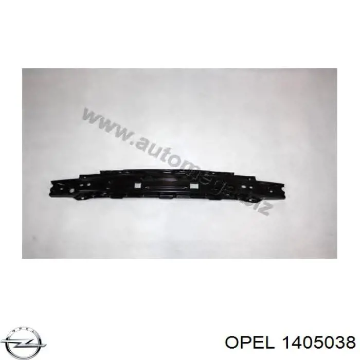 1405038 Opel refuerzo parachoque delantero