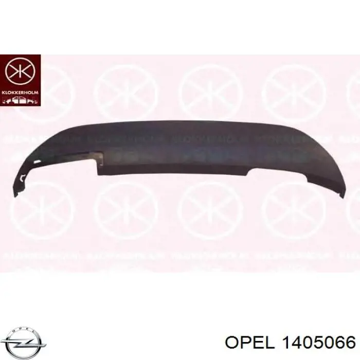 1405066 Opel refuerzo parachoque delantero