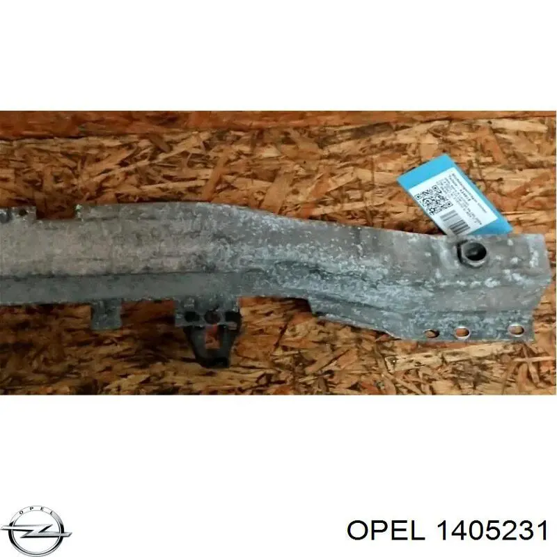 1405231 Opel refuerzo parachoques trasero