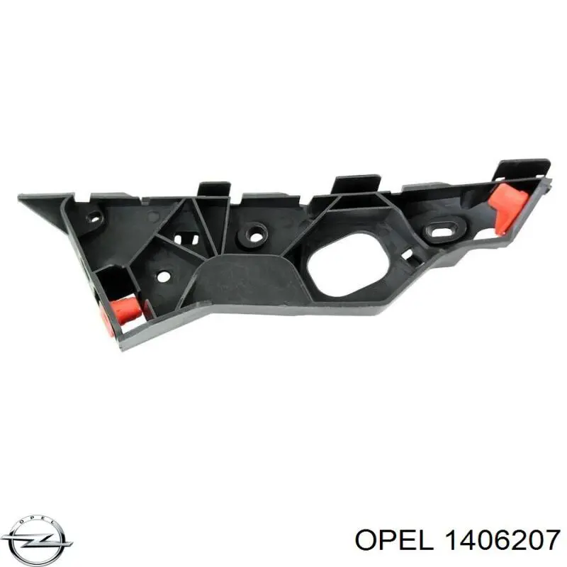 1406207 Opel soporte de parachoques delantero izquierdo