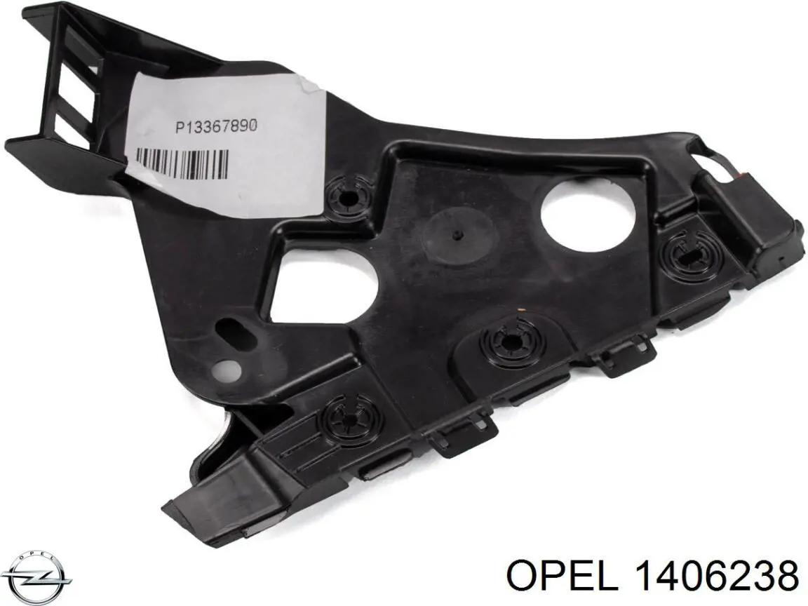 1406238 Opel soporte de parachoques delantero izquierdo