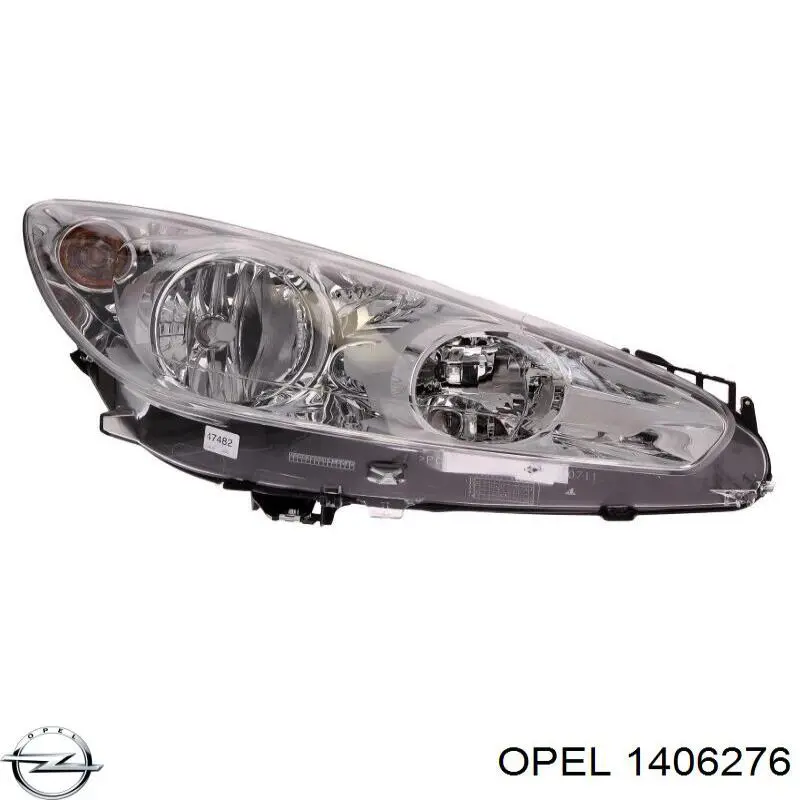 1406276 Opel parachoques delantero, parte derecha