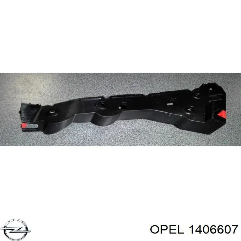 1406607 Opel soporte de guía para parachoques delantero, izquierdo