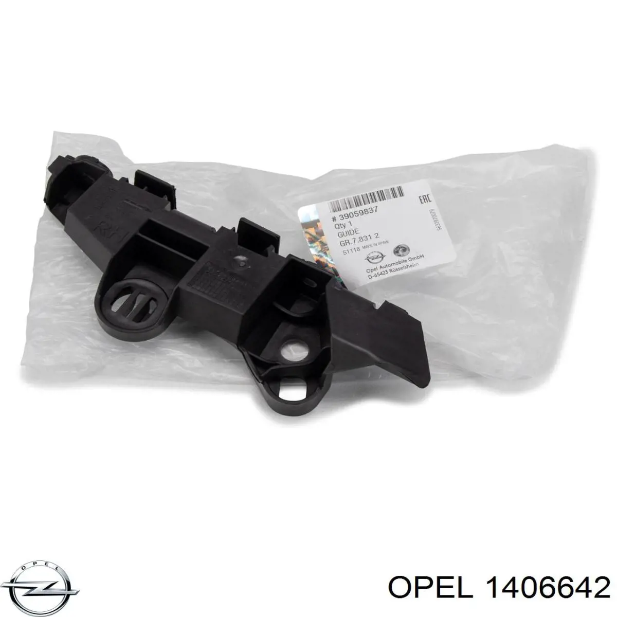 Soporte de parachoques delantero izquierdo Opel 1406642 precio, desde 8,27 EUR