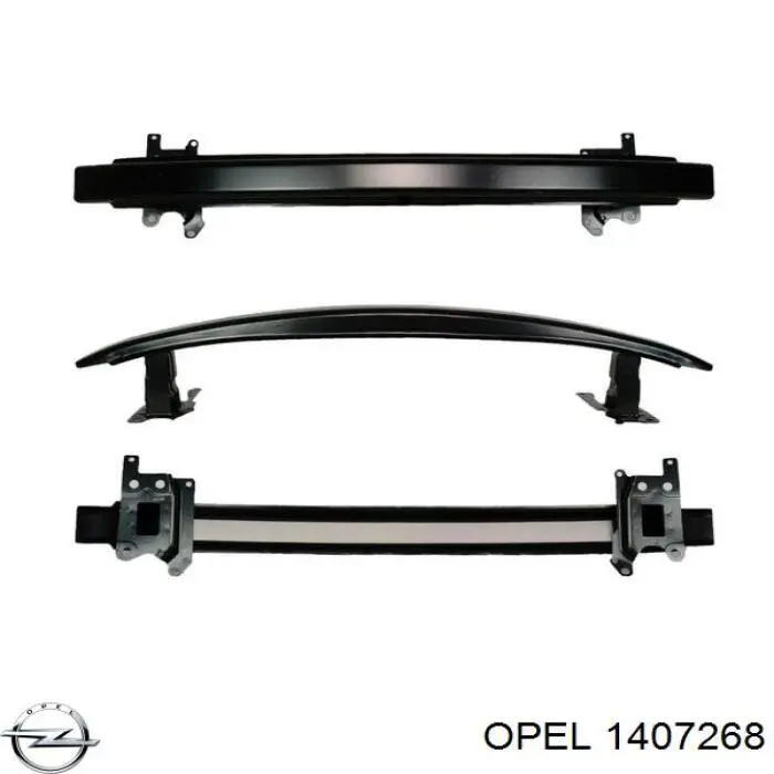 Absorbedor del parachoques delantero 1407268 Opel