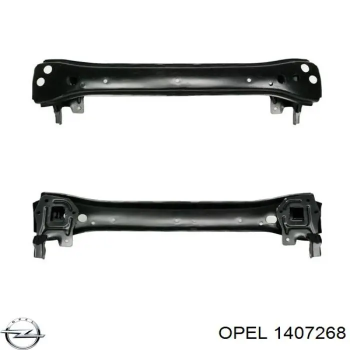 Absorbente paragolpes delantero Opel 1407268