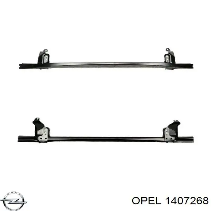 1407268 Opel Absorbedor del parachoques delantero