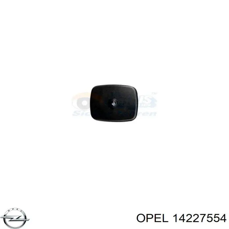 14227554 Opel espejo retrovisor izquierdo