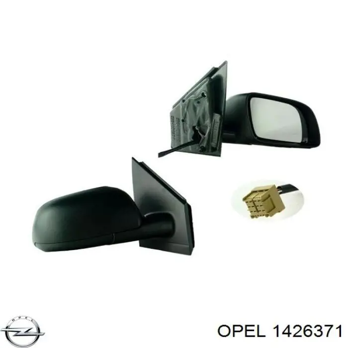 Espejo de retrovisor izquierdo 1426371 Opel