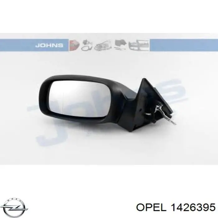 Cristal de espejo retrovisor exterior izquierdo Opel 1426395 precio, desde 16,14 EUR