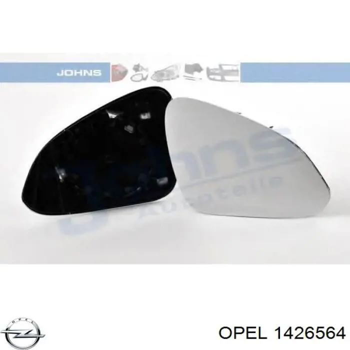 Cristal de espejo retrovisor derecho Opel 1426564 precio, desde 16,34 EUR