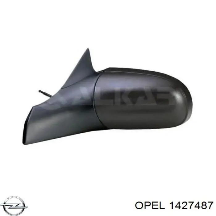 90513200 Opel cristal de espejo retrovisor exterior izquierdo