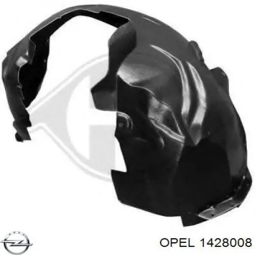 1428008 Opel espejo retrovisor derecho