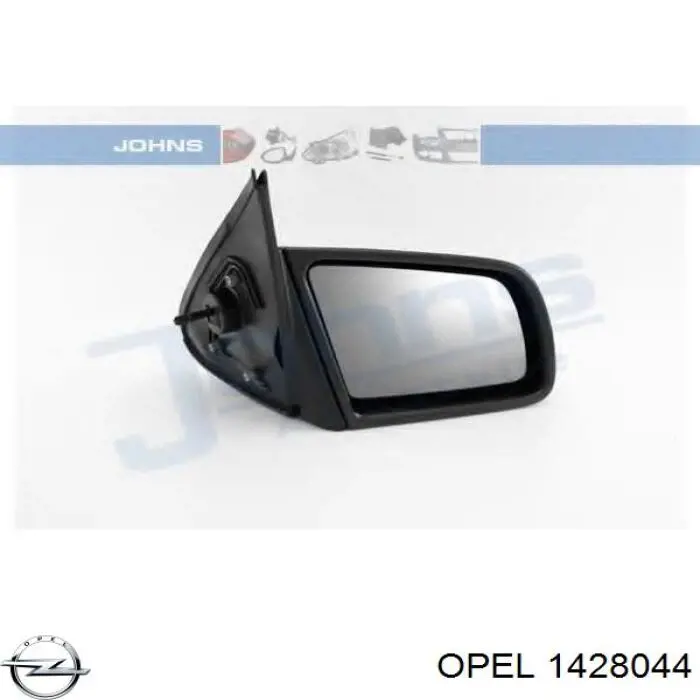 1428044 Opel espejo retrovisor derecho