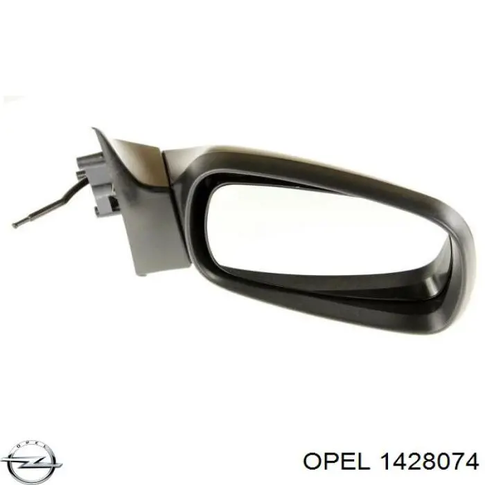 Espejo de retrovisor derecho 90449698 Opel