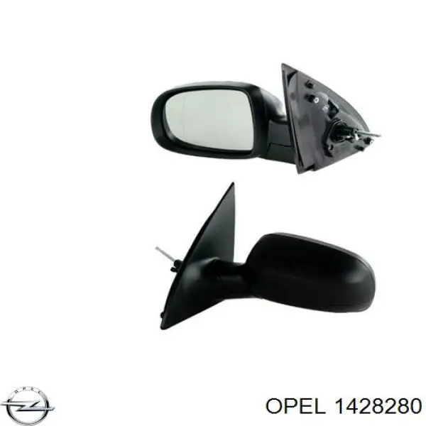 1428280 Opel espejo retrovisor izquierdo