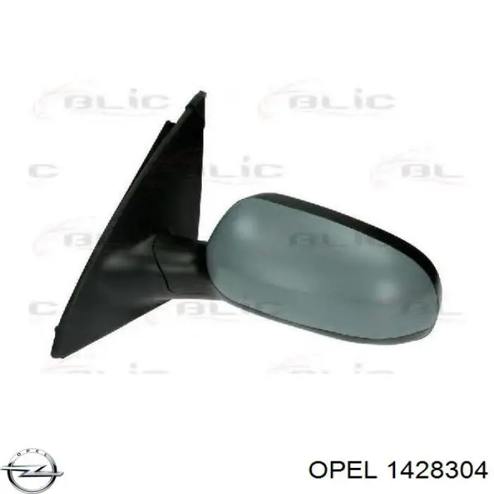 1428304 Opel espejo retrovisor izquierdo