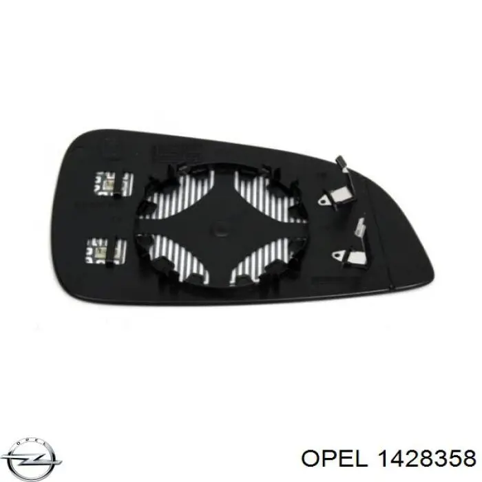Cristal de espejo retrovisor exterior izquierdo Opel 1428358 precio, desde 31,73 EUR