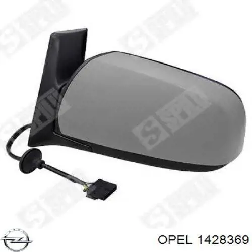 1428369 Opel espejo retrovisor derecho